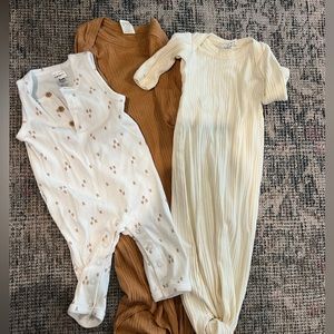 Knotted gown and outfit